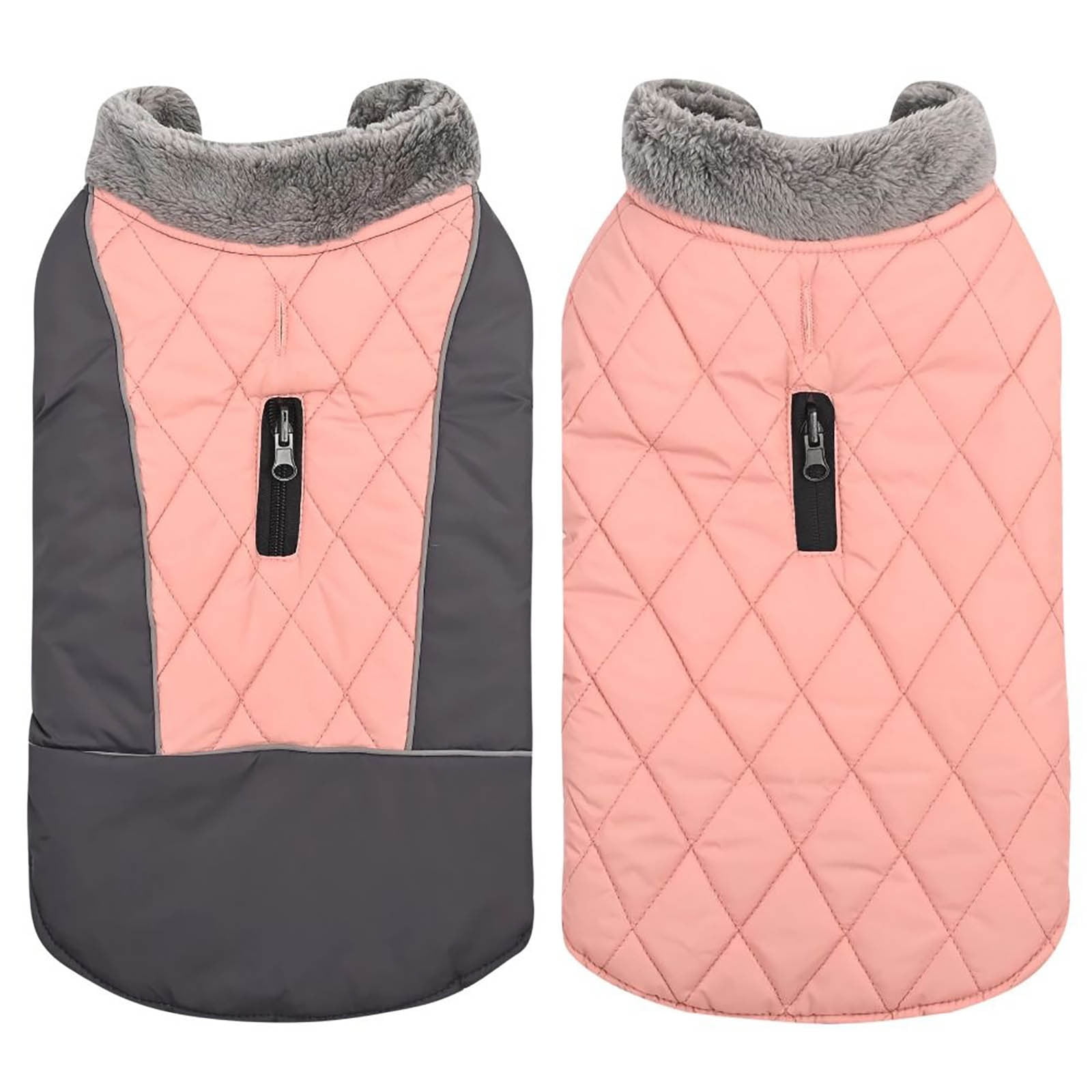 Funny Pets Clothes Cute Reflective Waterproof Pet Coat Winter Warm Dog