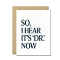 thumbnail image 1 of Funny PhD Graduation Card – So I Hear It’s ‘Dr.’ Now – Congratulations Doctorate Degree Graduation Card for PhD, MD, or JD – Humorous Graduation Greeting Card, 1 of 3