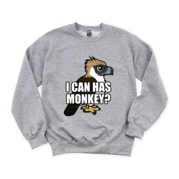 Funny Philippine Eagle Spoof Meme Bird Of Prey Nature Sweatshirt, for men & women, up to size 5XL