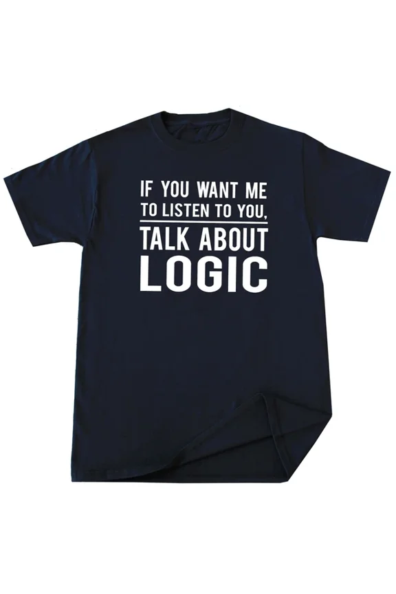 Funny Philosophy T Shirt Logic Tee Birthday For Him Her Unisex S-5XL Hot Trending Shirt, Vintage Birthday Gift