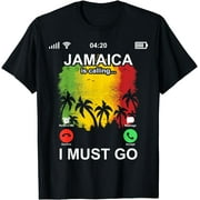 Funny Phone Screen Love Jamaica Is Calling And I Must Go T-Shirt