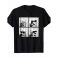 thumbnail image 1 of Funny Photo Booth Cat Selfie Photo Strip Cute Laughing Cat Lovers T-Shirt, Black T-Shirt For Teens And Adults, Halloween Christmas Ideal Gift, Summer Loose Men's Outdoor T-Shirt Sizes S To 3XL, 1 of 3