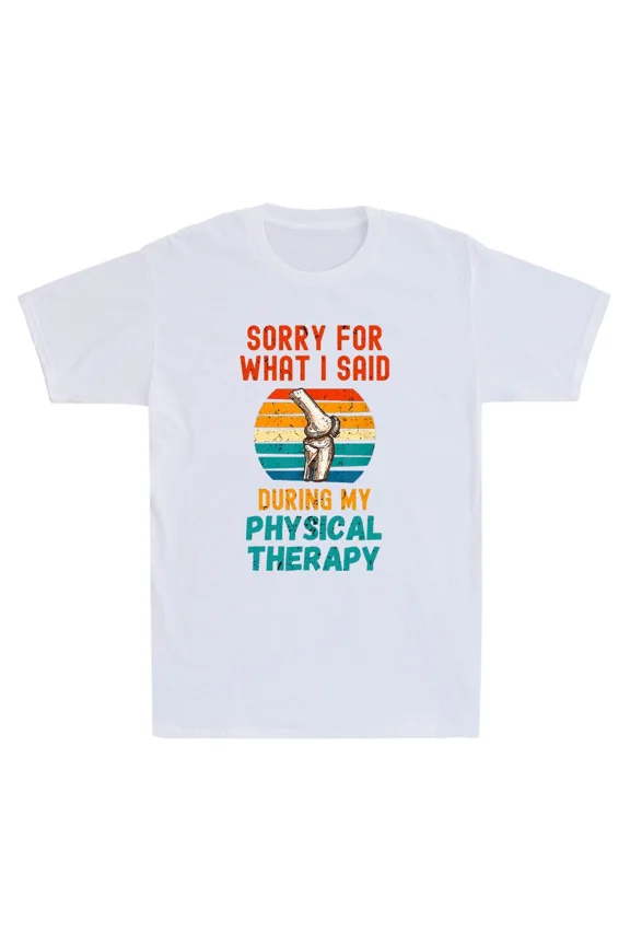 Funny Physical Therapy Surgery Recovery Knee Replacement Unisex T-Shirt