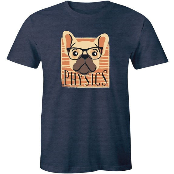 Funny Physics Science Bulldog Student Men's Gift Animal T-Shirt