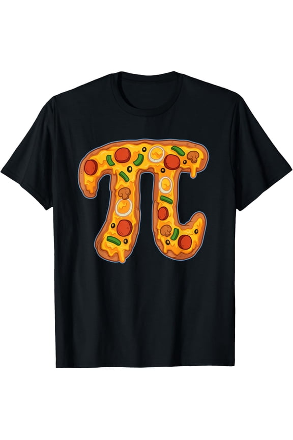 Funny Pi Day Pizza Pie Math Club Joke T-Shirt