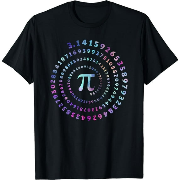 Funny Pi Day Shirt Spiral Pi Math Tee For Pi Day T-Shirt