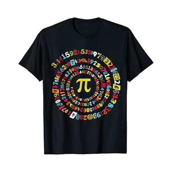 Funny Pi Day Shirt Spiral Pi Math Tee for Pi Day 3.14 T-Shirt
