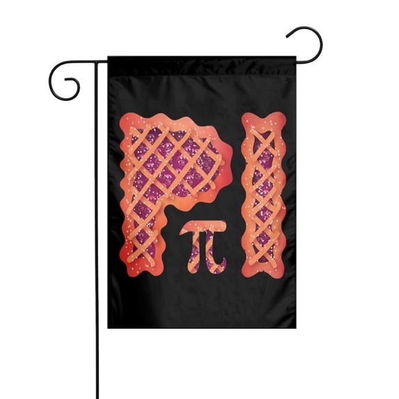 Funny Pi Day Spiral Pi Math 3.14 Garden Flag Decoration Yard Farmhouse Double Sided Holiday Party Outdoor Camping Decor Flags 12x18in
