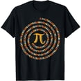 thumbnail image 1 of Funny Pi Day Spiral Pi Math Design for Pi Day 3.14 Groovy T-Shirt, 1 of 4