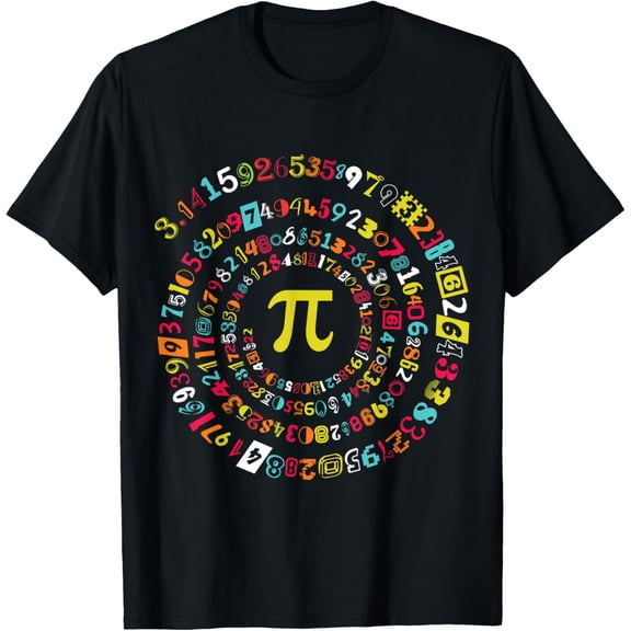 Funny Pi Day Spiral Pi Math T-Shirt