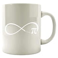 thumbnail image 1 of Funny Pi 11 oz Coffee Mug - Infinity Numbers Humor White Ceramic Gift, 1 of 4