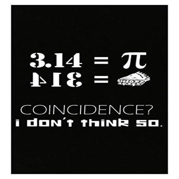 Funny Pi Poster - Wall Decor for Home - 3.14 Equals Backwards 413 Spells Pie Gift