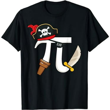 Funny Pi Rate Pirate Pi Day Boys Girls Science Math Teacher T-Shirt