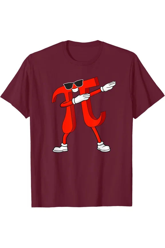 Funny Pi Symbol Dabbing Pi Day Math Lovers School Unisex T-Shirt