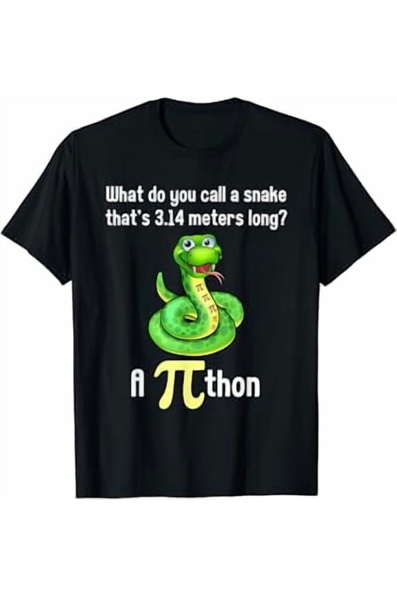 Funny Pi day Puns Pithon Math Teacher Jokes Women Men Kids T-Shirt