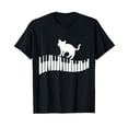 thumbnail image 1 of Funny Pianist Cat Kids Gift Idea Piano T-Shirt, 1 of 3