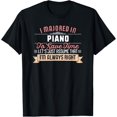 thumbnail image 1 of Funny Piano Major Student Shirt Graduation Gift College T-Shirt, 1 of 4