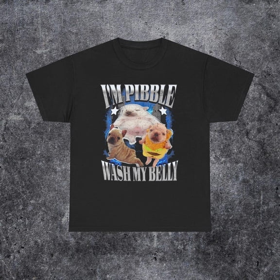 Funny Pibble T-Shirt Unisex Heavy Cotton Tee Dog Meme T-Shirt