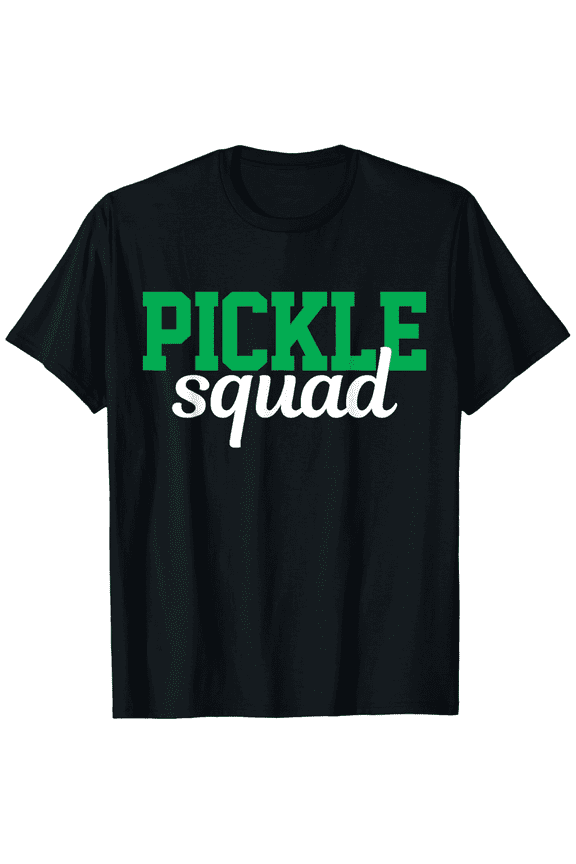 Funny Pickle Squad Graphic T-Shirt Retro Pickleball Team Men Women Unisex Short Sleeve Tee
