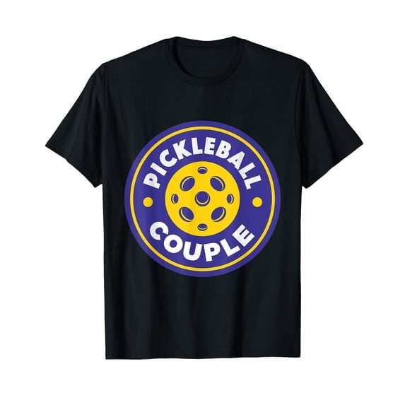 Funny Pickleball Couple Graphic T-Shirt for Sport Lovers and Players