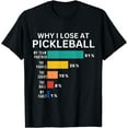 thumbnail image 1 of Funny Pickleball Humor Tee: Why I Lose at Pickleball T-Shirt, 1 of 4