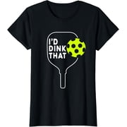Funny Pickleball Player Paddle Mens Woman Fan Dink Design T-Shirt