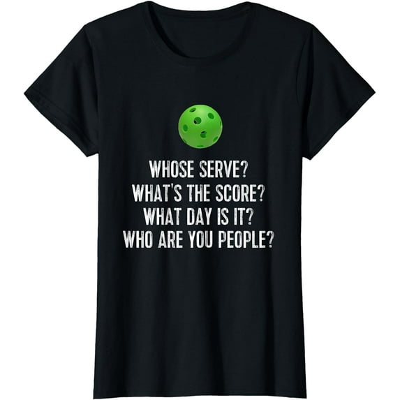 Funny Pickleball Shirt Whose Serve League Pickleball Team T-Shirt