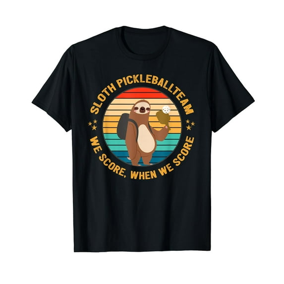 Funny Pickleball Sloth Team Motivation Gift T-Shirt
