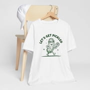 Funny Pickleball T-Shirt, Let's Get Pickled Graphic Tee, Pickleball Player Gift Shirt for Men and Women, Sports Humor Tee