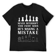 thumbnail image 1 of Funny Pieces Of Chess Board Game Lover Sayings Gift Men Kids T-Shirt Black, 1 of 5