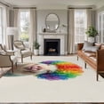 thumbnail image 1 of Funny Pig Area Rug 5x7 Washable Rug Non Slip Rainbow Abstract Animals Large Area Rug Soft Stainresistant Indoor Floor Carpet for Living Room Bedroom Home Office Dining Room Nursery, 1 of 8