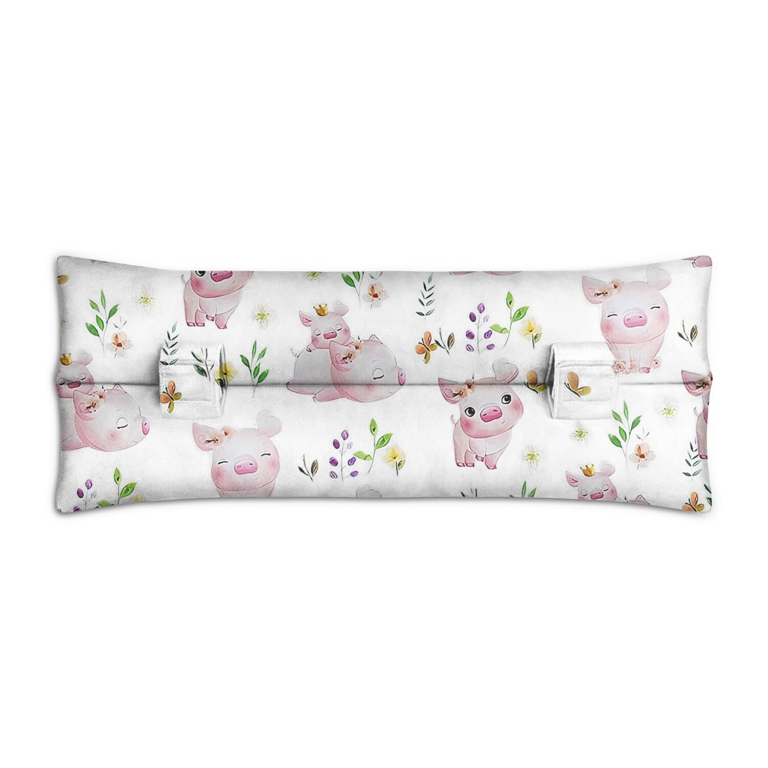 Funny Pig Cartoon Post Surgery Seatbelt Pillow - Soft Mastectomy Cushion for Breast Cancer & Chest Surgery Recovery - Vintage Pig Design