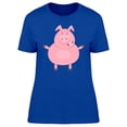 thumbnail image 1 of Funny Pig Cartoon T-Shirt Women -Image by Shutterstock, Female Large, 1 of 2