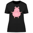 thumbnail image 1 of Funny Pig Cartoon T-Shirt Women -Image by Shutterstock, Female Medium, 1 of 2