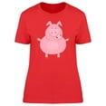 thumbnail image 1 of Funny Pig Cartoon T-Shirt Women -Image by Shutterstock, Female x-Large, 1 of 2