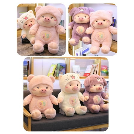 Funny Pig Coplay Cats Bear Doll Plush Stuffed Toy Children Birthday Xmas Gift