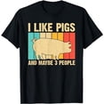 thumbnail image 1 of Funny Pig For Men Women Farm Animal Swine Vintage Pig Lovers T-Shirt, 1 of 5