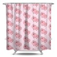 thumbnail image 1 of Funny Pig Shower Curtain - Artistic Farm Animal Cartoon Print, Waterproof Quick-Dry Bath Curtain 84x72 Inch, Machine Washable with Metal Grommets & Hooks, 1 of 3