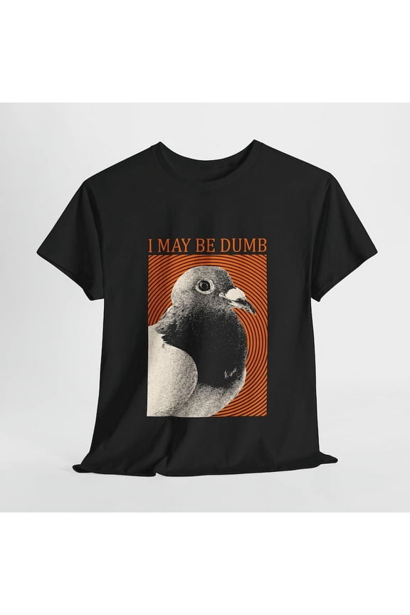 Funny Pigeon T-Shirt, Dumb Bird Graphic Tee, Meme Animal Humor Shirt, Casual Unisex Gift