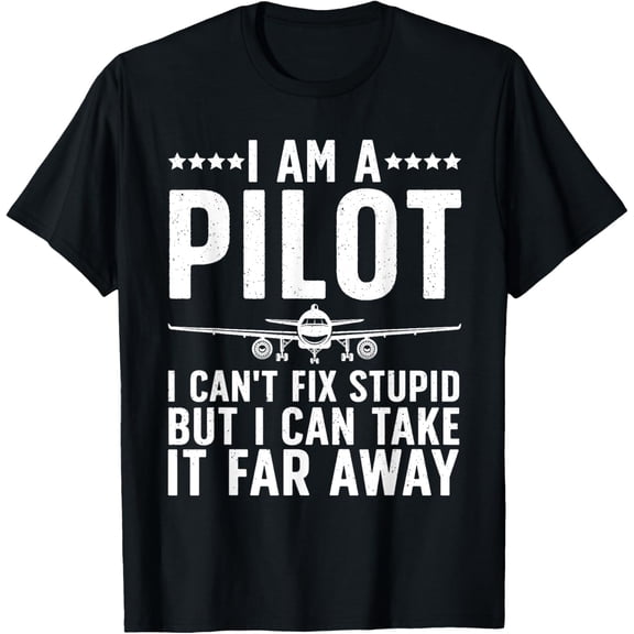 Funny Pilot Art For Men Women Aircraft Themed Airplane Pilot T-ShirtMen and women, White Black T-shirt, size: Extra large S-4XL