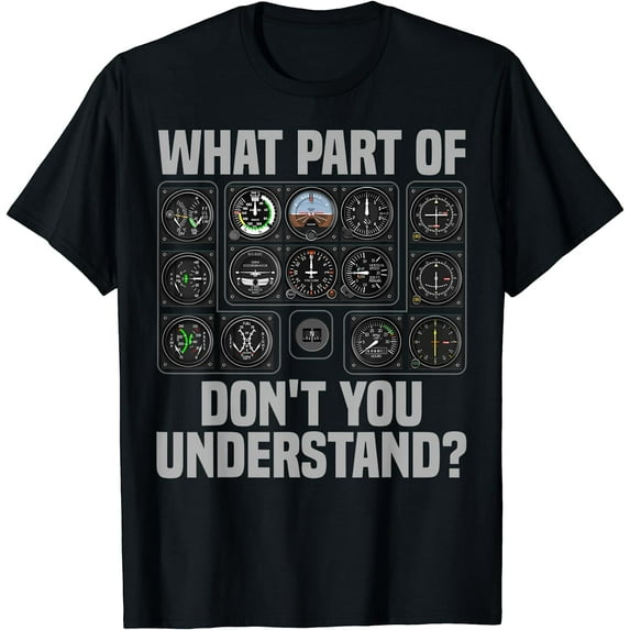 Funny Pilot Design For Men Women Airplane Airline Pilot T-Shirt Black 4X-Large