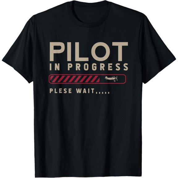 Funny Pilot In Progress Please Wait Future Pilot T-Shirt