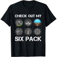 thumbnail image 1 of Funny Pilot Top Airplane Six Pack Flight Instruments Gift T-Shirt, 1 of 4