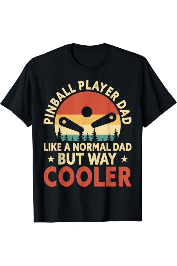 Funny Pinball Wizard Gamer Flipping Ball Machine Player Dad T-Shirt