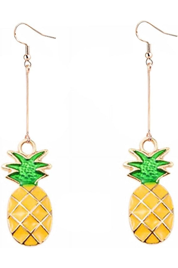 Funny Pineapple Fruit Dangle Earrings for Women Cute Long Earrings Jewelry[v2036]