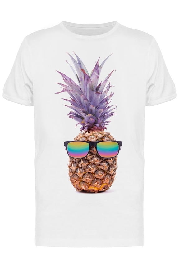 Funny Pineapple With Sunglasses T-Shirt Men -Image by Shutterstock, Male Small
