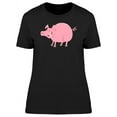 thumbnail image 1 of Funny Pink Pig Doodle T-Shirt Women -Image by Shutterstock, Female Small, 1 of 2