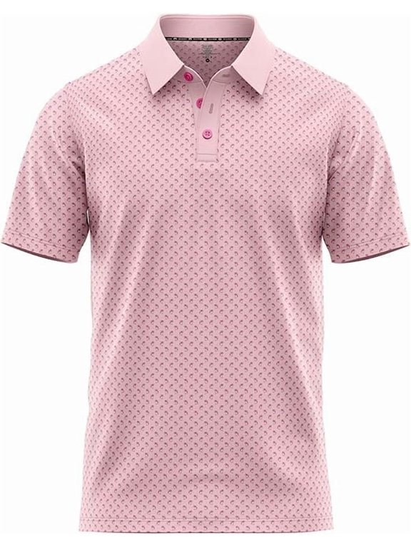 Funny Pink Pony Golf Club Men - Short Sleeve Shirt UPF Quick Dry Fit Performance Moisture Wicking Stretch Crazy Summer