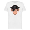 thumbnail image 1 of Funny Pirate Monkey Cartoon T-Shirt Men -Image by Shutterstock, Male Large, 1 of 2