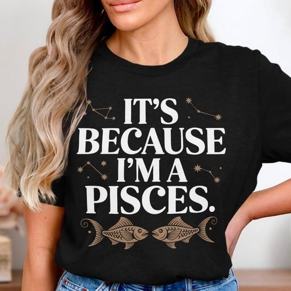 Funny Pisces T S1Hirt, Zodiac Pisces S1Hirt, It's BeC1Ause I'm A1 Pisces T1EE, Astrology Graphic S1Hirt, Pisces SeaS1on S1Hirt, Water Sign T1EE